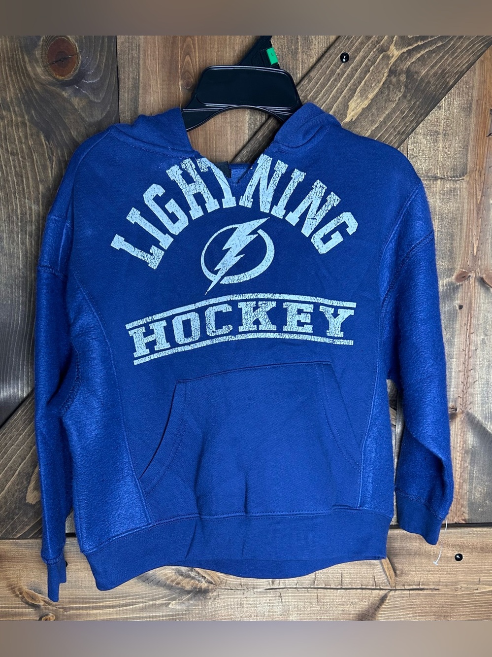 NHL Royal Blue Lightning Hockey Zip-Up Sweater